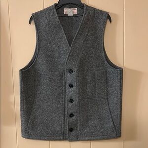 Filson Gray Wool Vest for Men